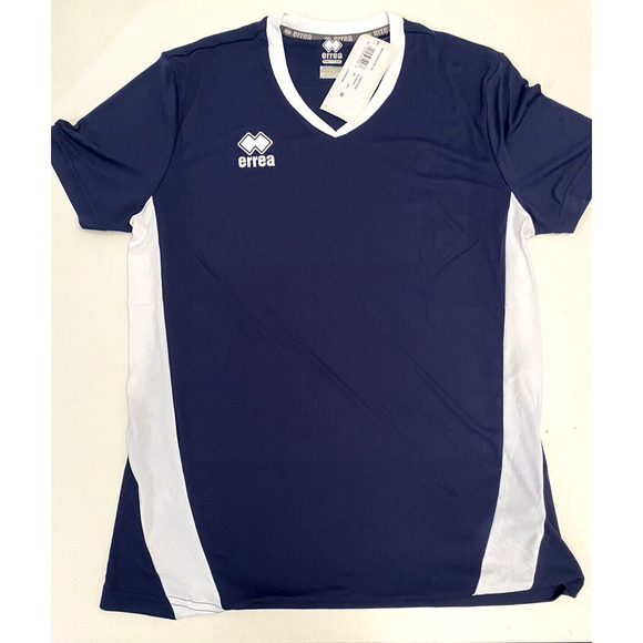 NWT ERREA Men Jersey Brian Maglia Shirt Short Sleeve Navy Volleyball V n… - Picture 2 of 5